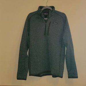 MEN'S Medium Green Patagonia Better Sweater 1/4 Zip Fleece